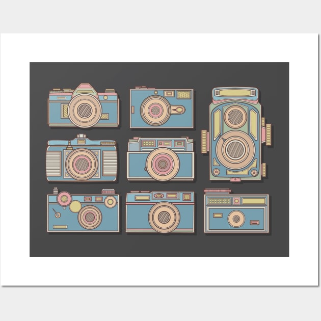 Blue Classic Camera Wall Art by milhad